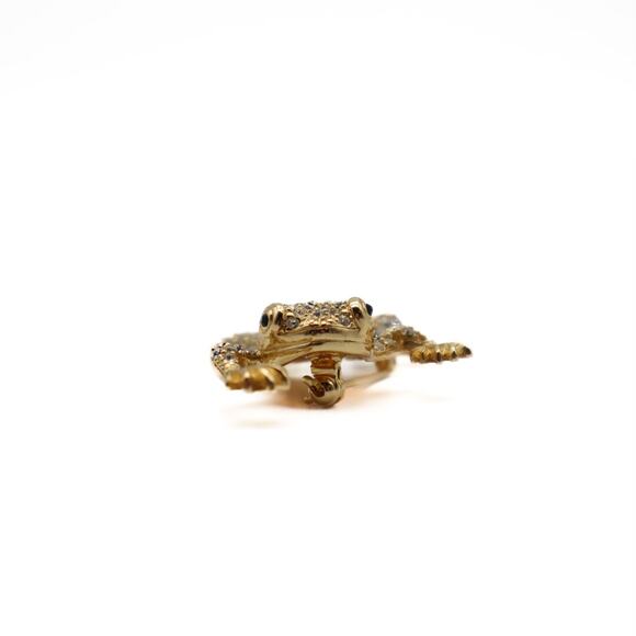 Dior Crystal Embellished Frog Brooch - Picture 4 of 7